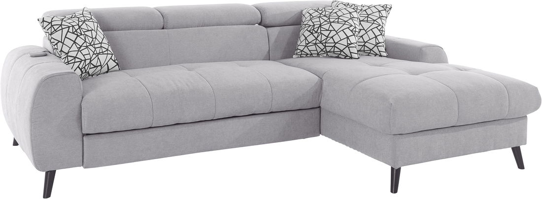 Rohová sedačka Mila (šedá) (P)