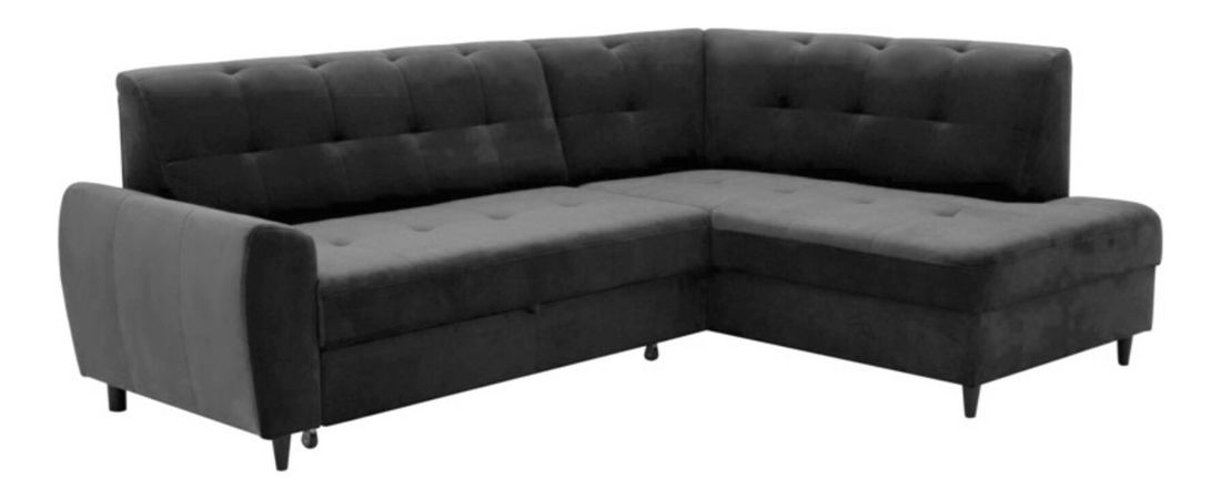 Rohová sedačka Asana (tmavě šedá) (P)