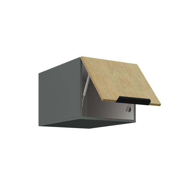 Horní kuchyňská skříňka Carminia 40 NAGU-36 1F (dub cremona + antracit)