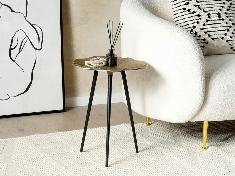 Příruční stolek Pudl (zlatá)