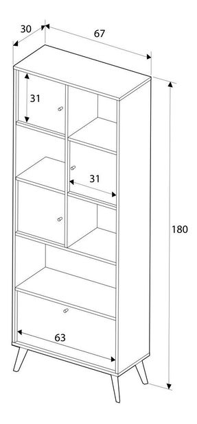 Regál Tamsin (vícebarevné)