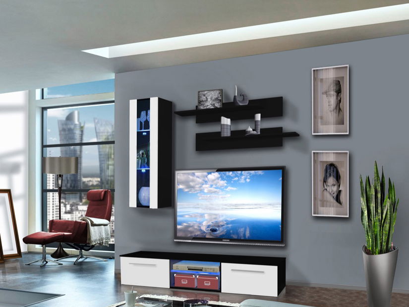 Obývací stěna Drada 25 ZW DR B1 (s osvětlením)