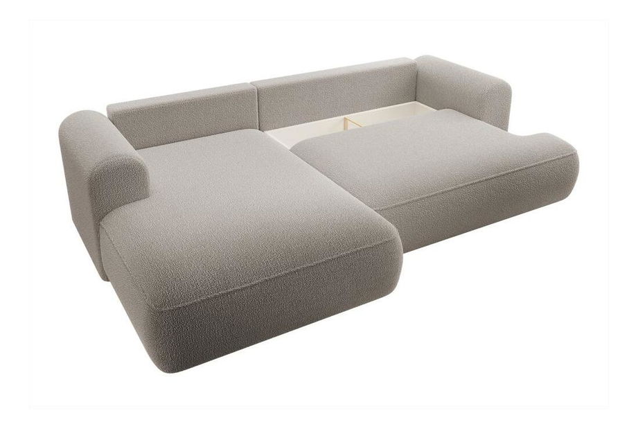 Rohová sedací souprava Olivo I (L) (světlobéžová + černá)