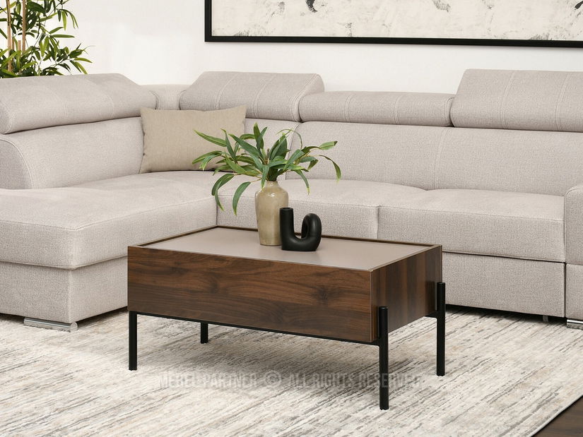 Konferenční stolek Bertina M (béžová + černá)