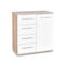 Komoda Vida KM-2 (bílá + dub sonoma)