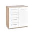 Komoda Vida KM-2 (bílá + dub sonoma)