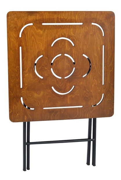 Sada zahradního stolu a židlí (3 kusy) Bonita (ořech + černá)