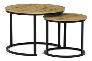 Set 2 konferenčních stolků Conjugar (dub divoký)