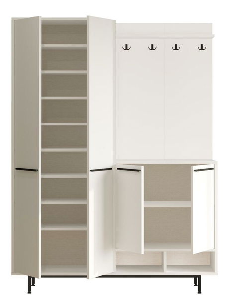 Předsíňová stěna Opuntia 1 (bílá)