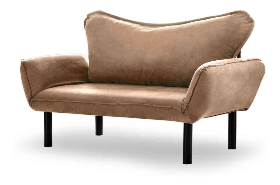 Rozkládací pohovka dvojsed Chatty (světlohnědá)