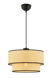 Stropní svítidlo Echoposmo 1 (přírodní + černá)