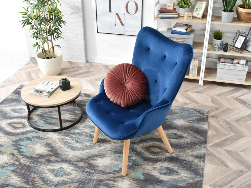 Křeslo Nutri (námořnická + černá)