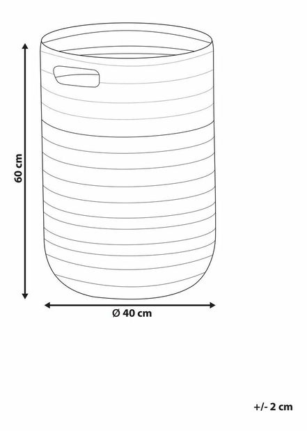 Úložný koš Anping (béžová)