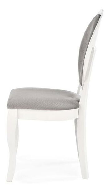 Jídelní židle Velly (bílá + šedá)