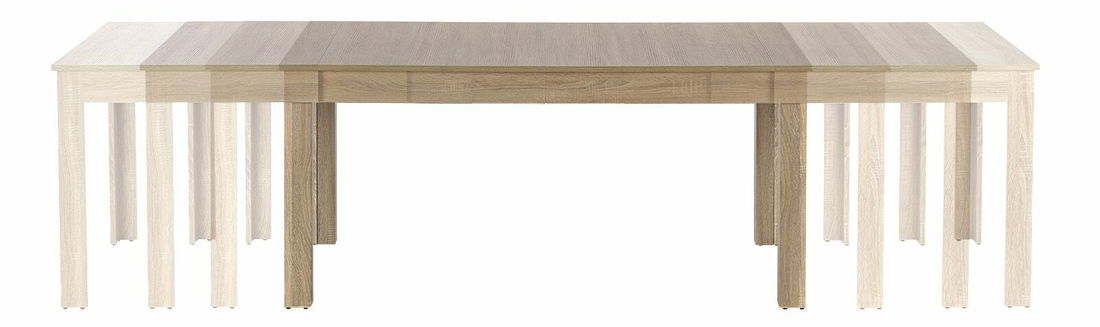 Jídelní stůl Shana (dub sonoma) (pro 6 až 12 osob)