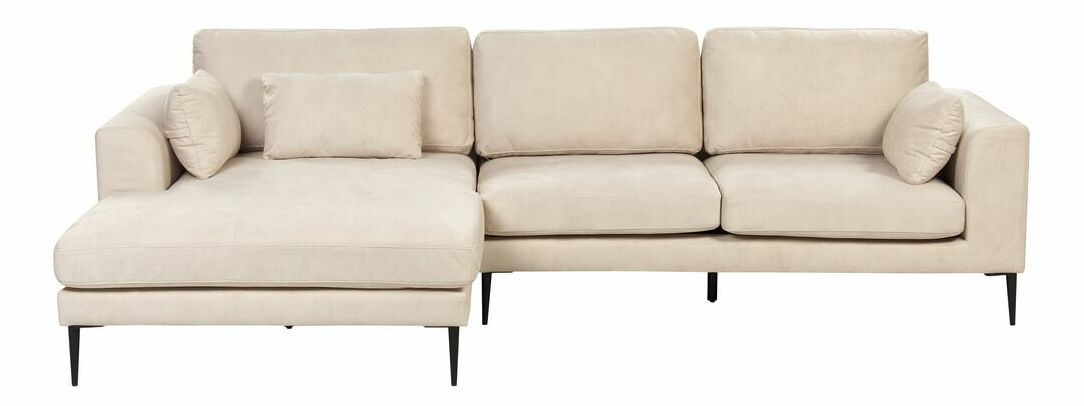 Rohová sedací souprava Fraser (krémová) (P)
