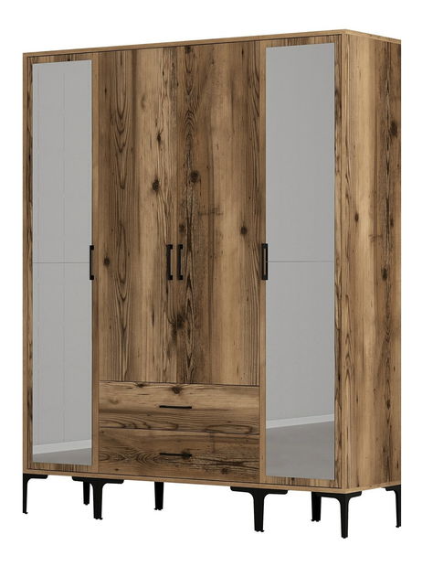 Šatní skříň Kiara RTR (ořech)