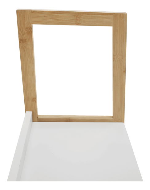 Regál Keon 2 (bílá + přírodní)