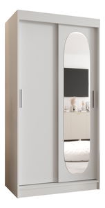 Šatní skříň 100 cm Ronny (bílá)