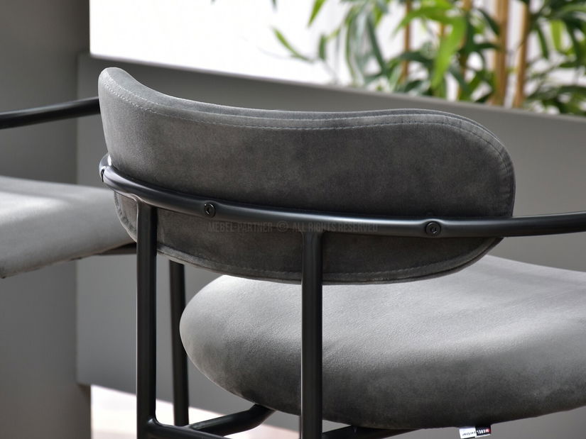 Židle Viola (grafit + černá)