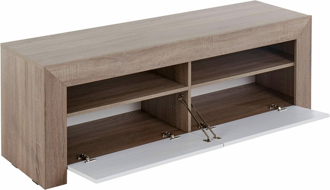 TV stolek Moses Typ 41 (modřín sibii + bílá)