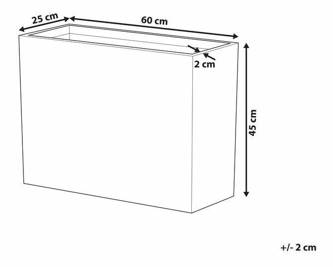 Květináč 45 cm Edes (šedá)