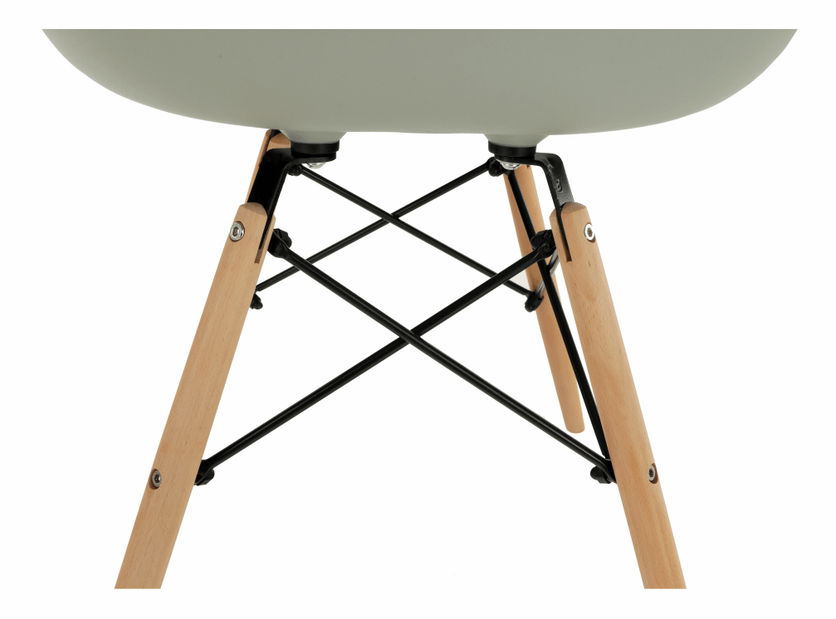 Jídelní židle Damon (šedá + buk)