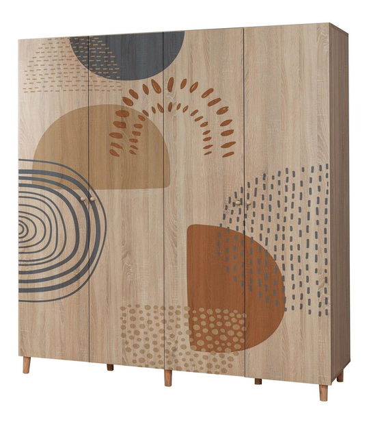 Šatní skříň London 975 (dub sonoma)