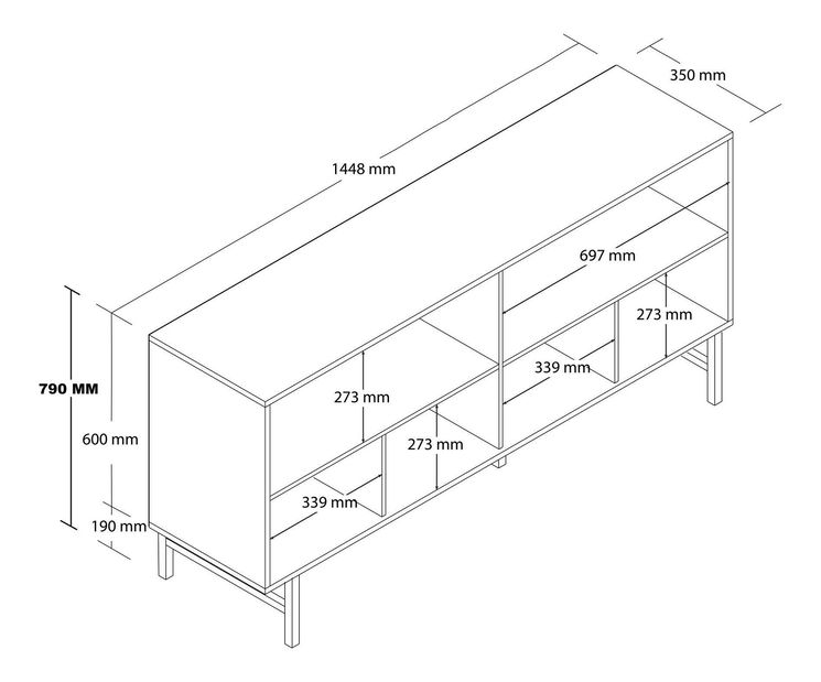 Skříňka Diamon (travertin)