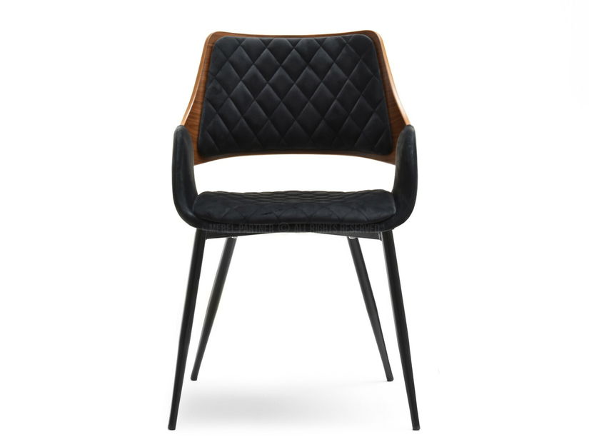 Židle Morgana (ořech tmavý + černá)