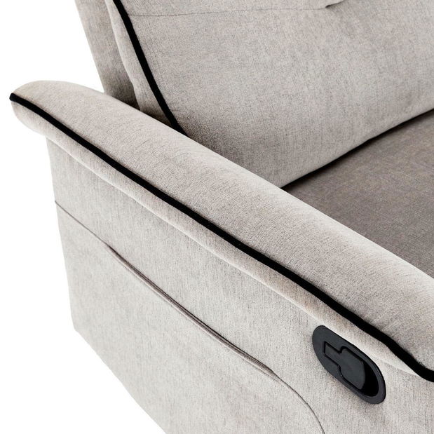 Polohovací křeslo Trato (lanýžová)