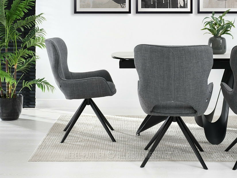 Židle Marge (šedá + černá)