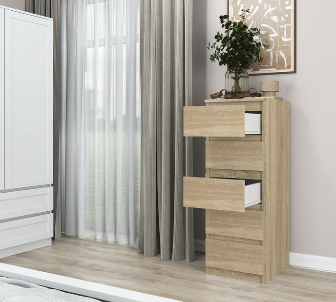 Komoda Musecalo 5 (dub sonoma)