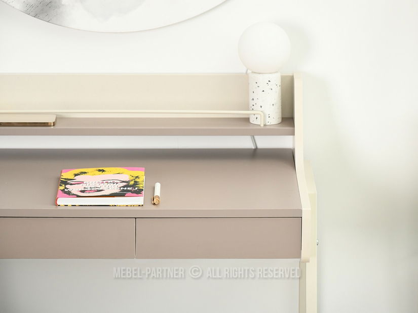 PC stolek Borge (béžová + krémová)