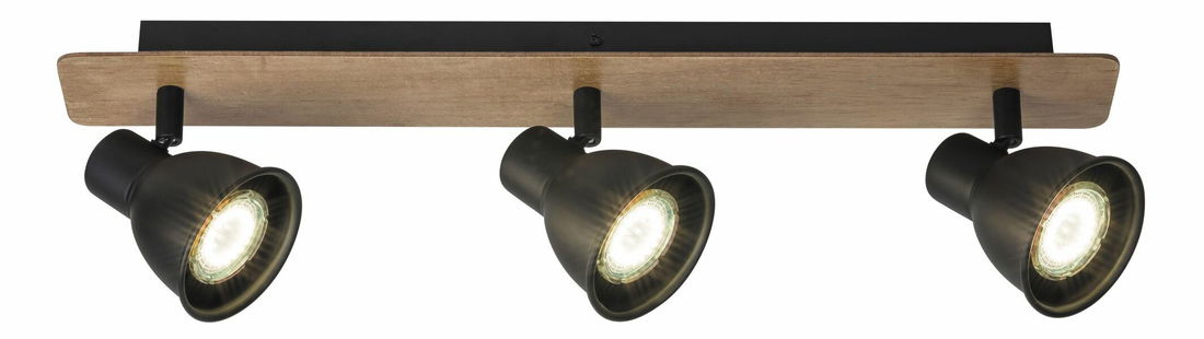 Bodové svítidlo Mac 5904 (černá + buk)