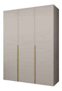 Šatní skříň 150 cm Alice 1 (kašmír + zlatá)