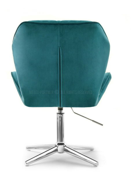 Křeslo Velma S (tyrkysová + černá)