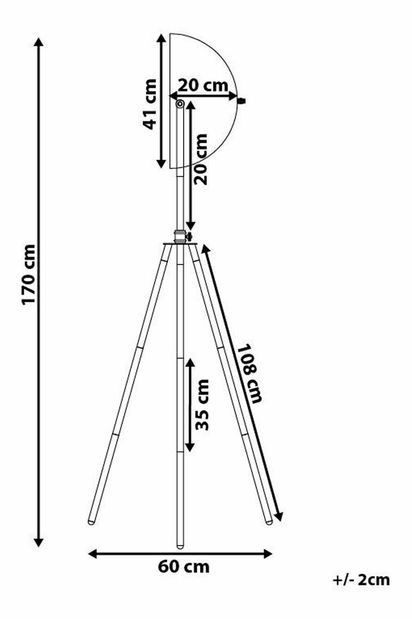 Stojanové svítidlo Theos (černá)