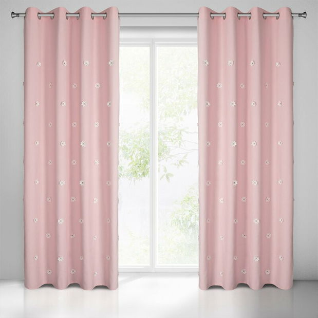 Záclona 140x250 cm Elssa (růžová)
