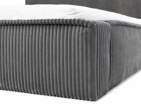 Manželská postel 160 cm Gretty S (tmavě šedá) (s roštem) (s úl. prostorem)