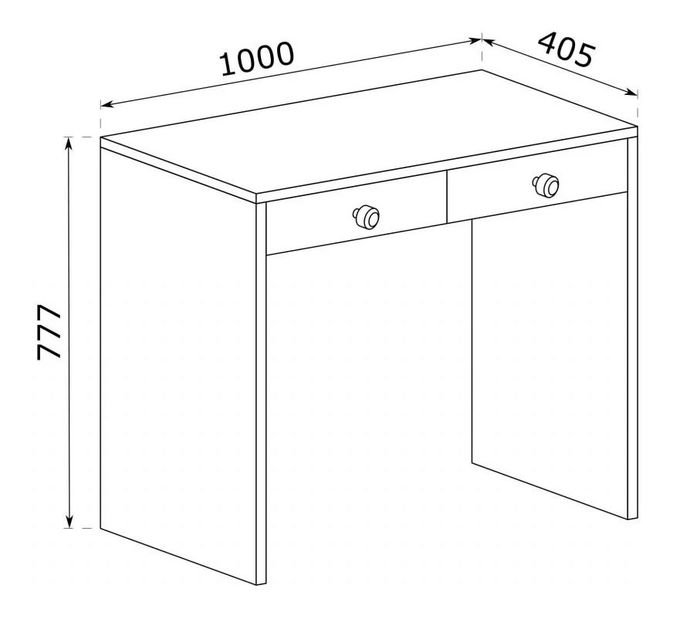 Toaletní stolek Claudi 18 (dub artisan)