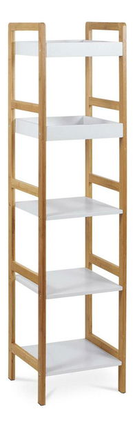 Regál Desear 3 (bambus + bílá matná)