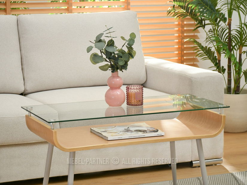 Konferenční stolek Largus (dub + šedá)