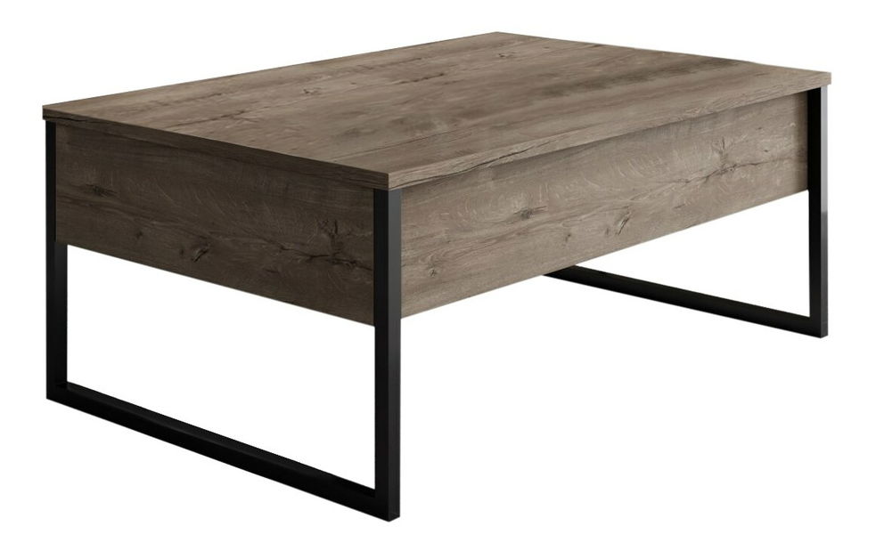 Sestava nábytku do obývacího pokoje Luna 1 (Ořech + Černá)