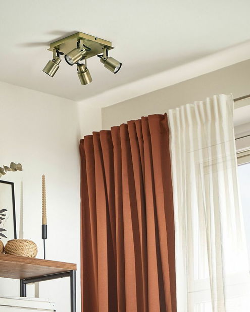 Stropní svítidlo Briyah (mosazná)