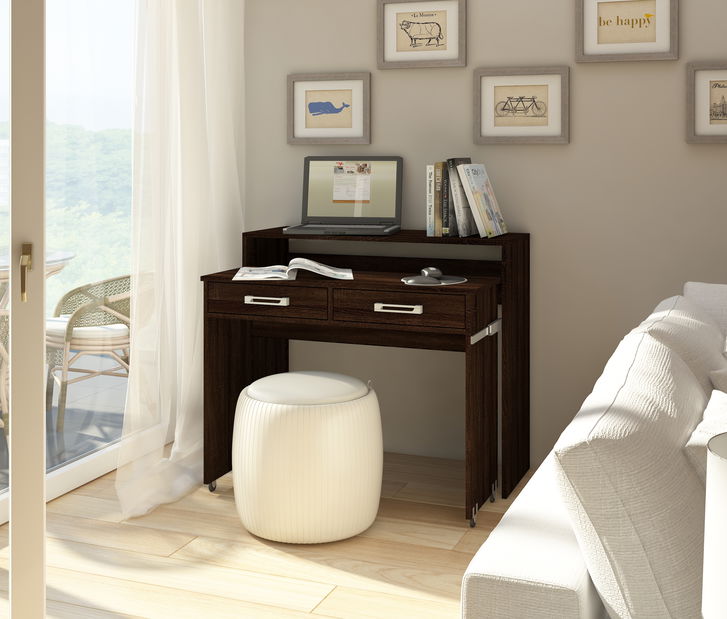 PC stolek Zoe dub sonoma tmavý