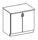 Spodní kuchyňská skříňka Chamonix 80 D 2F ZB