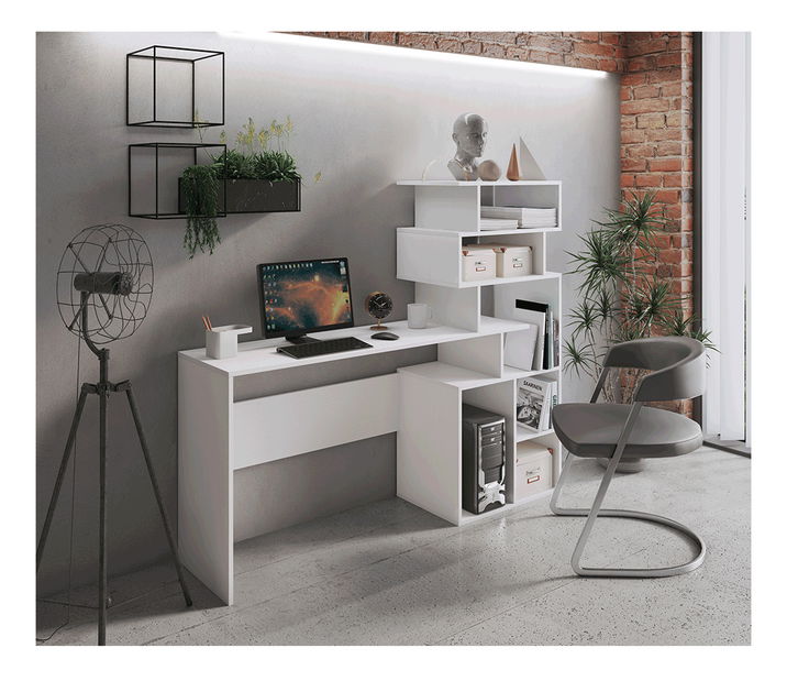 PC stolek Moxel (bílá)