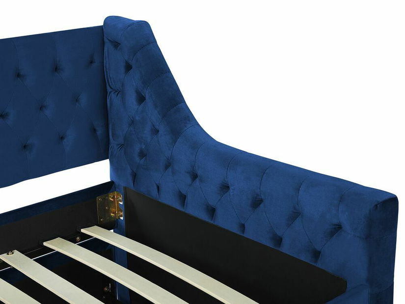 Jednolůžková postel 200 x 90 cm Monza (modrá)