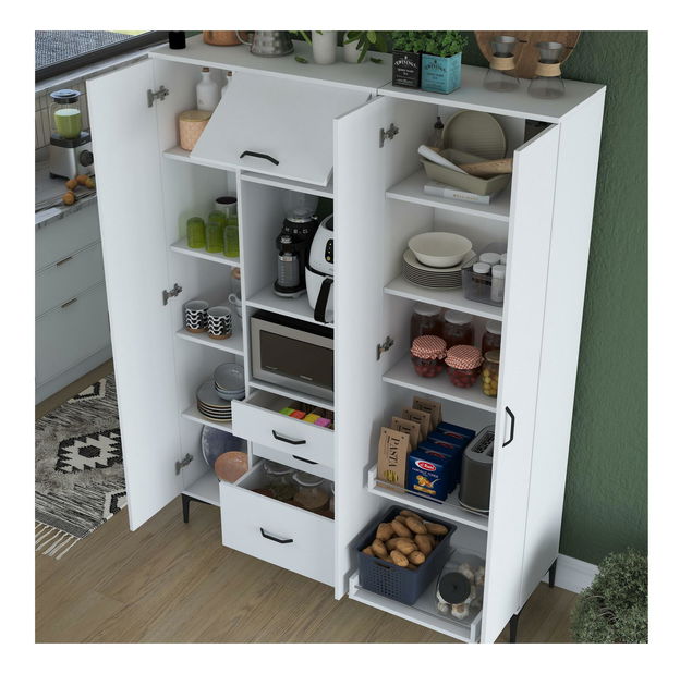 Set kuchyňských skříněk Jenaretta 31 (bílá + černá)